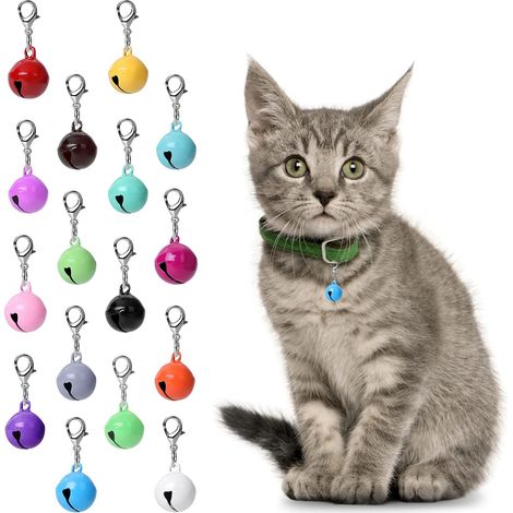 Clochette Pour Collier Chien Chat - Metal Chrome 14 Mm - Pour Animaux Et Artisanat - 16 Pieces (1/5)