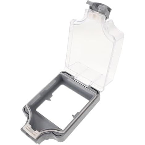 Cache-prise extérieur PRETYZOOM en PP et ABS, cache-prise multifonctionnel résistant aux intempéries, noir, protection contre la pluie et la poussière pour garages et terrasses
