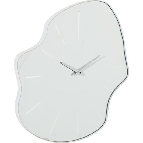 Horloge Murale en Verre "Irrégulier" 64cm Blanc (1/2)