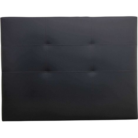 Cabecero de cama Tokio tapizado en polipiel  Negro - Cama de 135