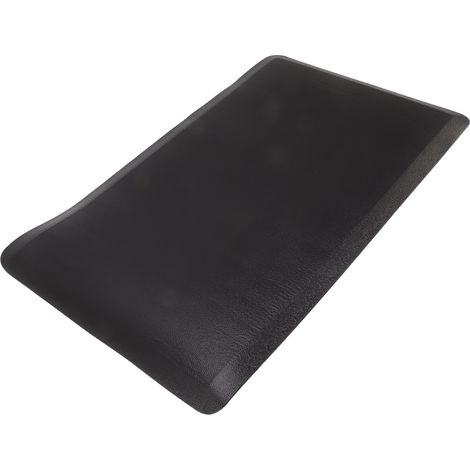 Tapis de cuisine imperméable et résistant à l'huile, 44 x 70 cm, noir, pour la décoration intérieure, bureau ou hôtel. (1/5)