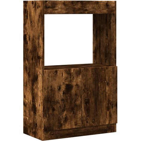 Maison Exclusive - Highboard Räuchereiche 63x33x100 cm Holzwerkst