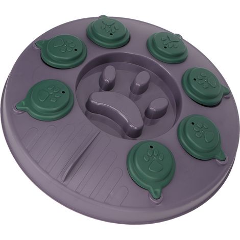 Jouet interactif pour chien avec distributeur de friandises à alimentation lente, idéal pour l'entraînement du QI et la stimulation cérébrale des chiens et chats. (1/5)