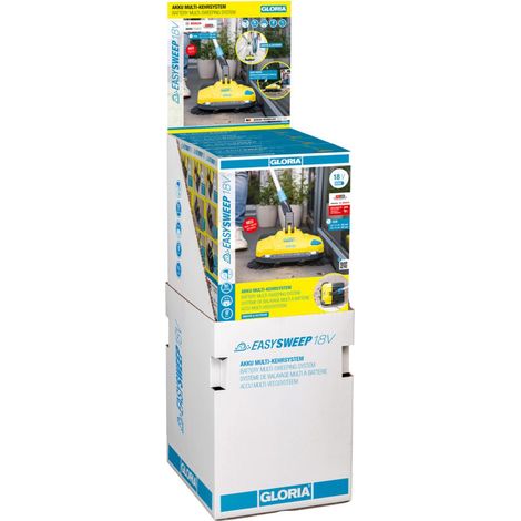 GLORIA Multi-Kehrmaschine EasySweep 18V ohne Akku 40 cm Arbeitsbreite