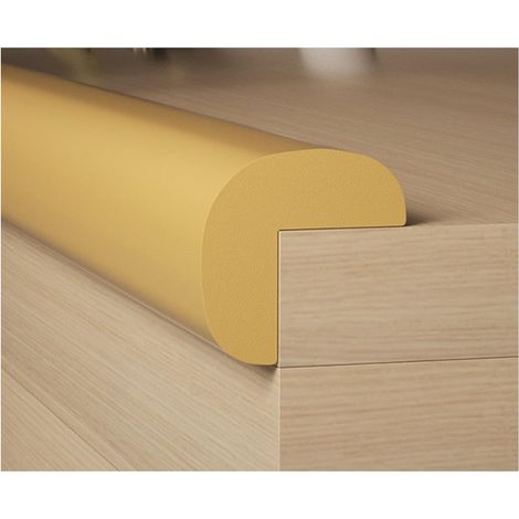 Protecteur d'angle mural en mousse, bande de bord de table en forme de L, protection de meuble autocollante pour bureau maison (1/4)
