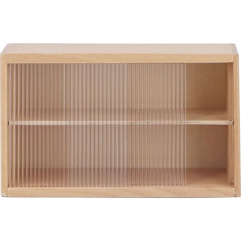 Armoire à gâteaux miniature 1:12 pour maison de poupée, meuble décoratif en bois naturel, simulé délicat et finement travaillé, accessoire élégant. (1/5)