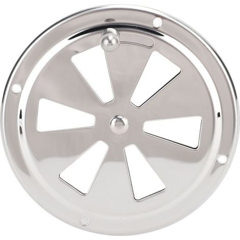 Plaque de Ventilation de Cabine, Couvercle de Ventilation Rond en Acier Inoxydable de qualité Marine avec Bouton Latéral pour Bateau, Yacht, Camping-car, Excellent Effet de (4. (1/5)