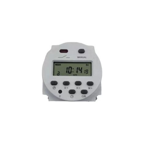 Minuterie hebdomadaire numérique LCD 12V, interrupteur dalimentation étanche, programmation jusquà 60 jours Crezuo (1/5)