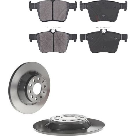 KIT FRENI POSTERIORI compatibile con SKODA KODIAQ (NS7,NV7) - DISCHI + PASTIGLIE OEM: P 85 124 / 18319 /SOSTITUZIONE DIRETTA/BASSA POLVERE/SILENZIOSO (1/5)