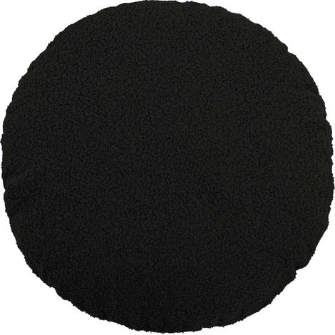 vidaXL Funda de almohada 2 pcs HEERLEN Negro Ø 60 cm Bouclé (1/2)