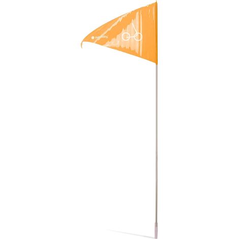 Bandera para bicicleta Bandera de seguridad para bicicletas para niños 1,5 m naranja