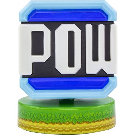 Paladone lámpara Pow Block amarilla 10 cm diseño emblemático