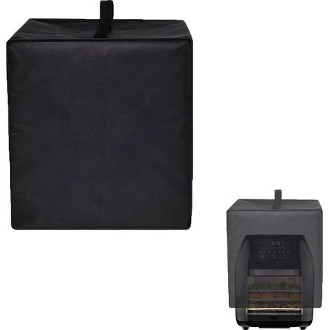 Housse Anti-Poussière pour Friteuse à Air Chaud, 37 x 35 x 40 cm, Tissu Oxford 420D, Protection Contre la Poussière pour Friteuse, Étanche à l'eau, Noir, 1 Pièce (1/5)