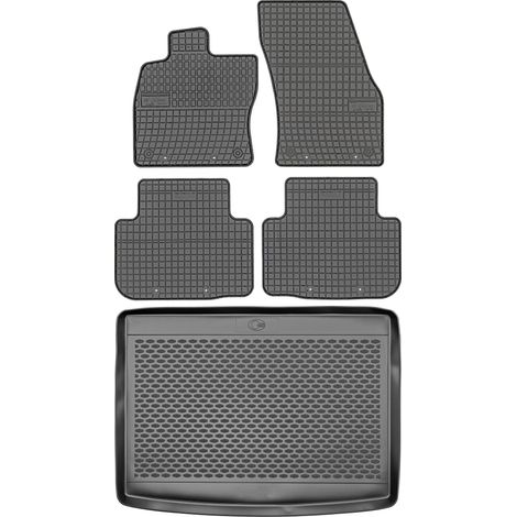 Ensemble de tapis de sol en caoutchouc pour Volkswagen Golf Sportsvan (2014-2020) + tapis de coffre