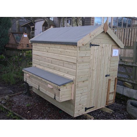 Poultry Shed with Nestboxes, 6' x 4'