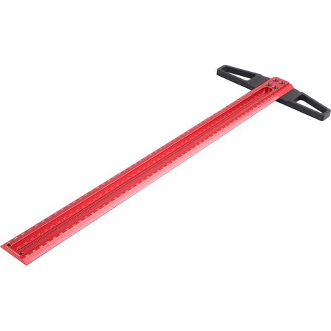 Gabarit de marquage T en aluminium 500mm, règle de traçage à trous pour menuisier, outil de mesure de précision, guide de positionnement perçage, équerre de charpentier professionnelle. (1/5)