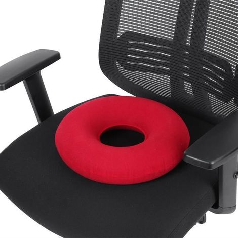 Coussin de siège - HB057 - Anti-escarres - Soulage douleur coccyx - 34cm diamètre extérieur (1/4)
