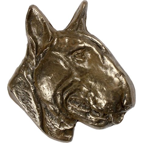Bull Terrier: una placa conmemorativa con la imagen de un perro, una nota de agradecimiento personalizada, un premio y un diploma con una dedicatoria de la marca Art-Dog. (1/3)