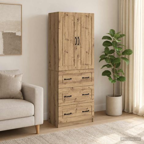vidaXL Schrankset 2 Stk. 66 x 34,5 x 87 cm Holzwerkstoff Artisan-Eiche (1/5)