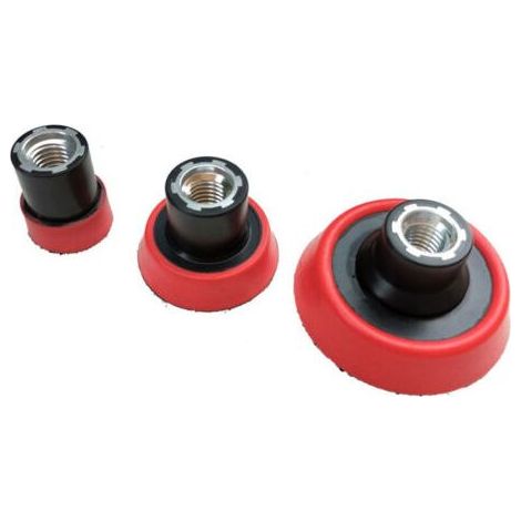 BUNTHAUS Lntyq 3pcs Plateau de Ponçage 25mm 50mm 75mm Disques Abrasifs M14 Velcro Assiette de Ponçage Auto-agrippante Plaque de Support de Ponçage Polissage pour Perceuse Meuleuse d'angle (1/5)
