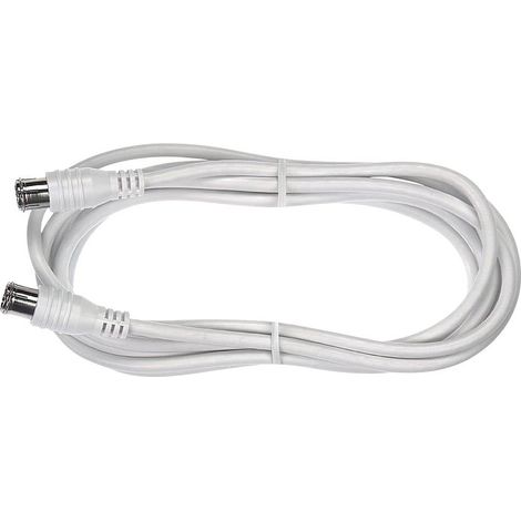 Axing SAT Cavo [1x Spina quick a F - 1x Spina quick a F] 1.50 m 85 dB Bianco