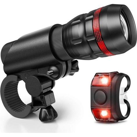 5W Mountain Bike Headlight Kit Cycling Torch Zoom Rechargeable Strong Light (Style 3) (1/4)