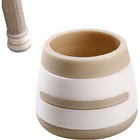 Lot de 32 protège-pieds de chaise pour parquet, en feutre de silicone. (1/5)