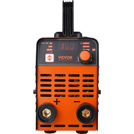Machine à souder à l'arc 220V 160A avec affichage LED, 2-en-1 portable, fonction Hot Start et anti-collage, soudeur MMA (1/5)