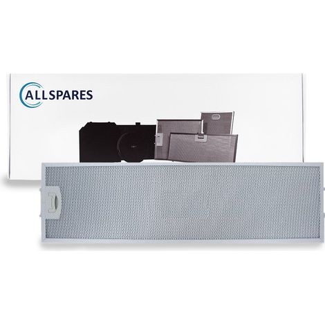 Filtro metallico AllSpares per cappe aspiranti, compatibile con ETNA 144703 (561x158x7mm) (1/5)