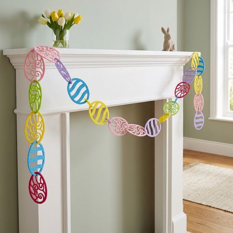 Felt Easter Egg Garland (1/2)