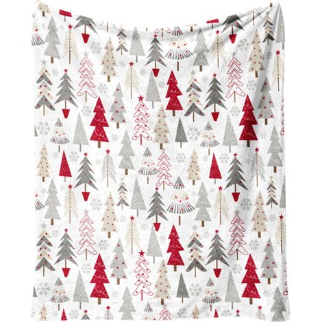Couverture En Flanelle - 100 X 130 Cm - Imprimé De Noël - Pour Canapé Bureau Extérieur - 1 Pièce (1/5)