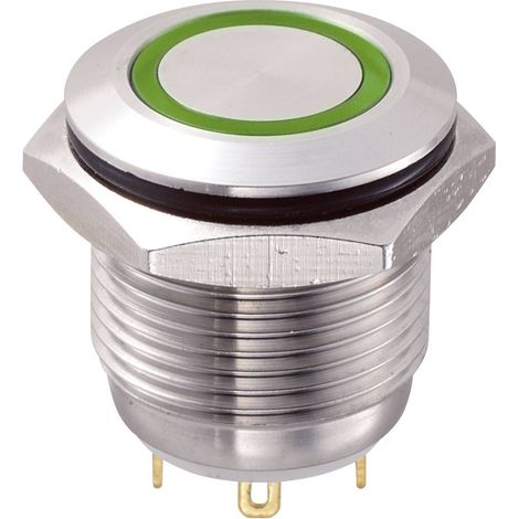Bouton-poussoir antivandalisme TRU COMPONENTS GQ16F-10E/J/G/12V 701880 48 V/DC 2 A 1 x Off/(On) IP65 à rappel 1 pc(s) (1/3)