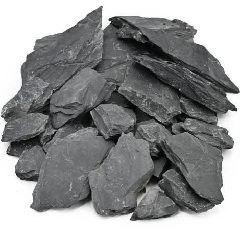 Pierres Naturelles Ardoise 9kg Plateformes Plates pour Reptiles Habitat Tortue Roches d’Aquarium Vivarium Paludarium Aménagement paysager Jardin modélisme ferroviaire(5-20cm) (1/5)