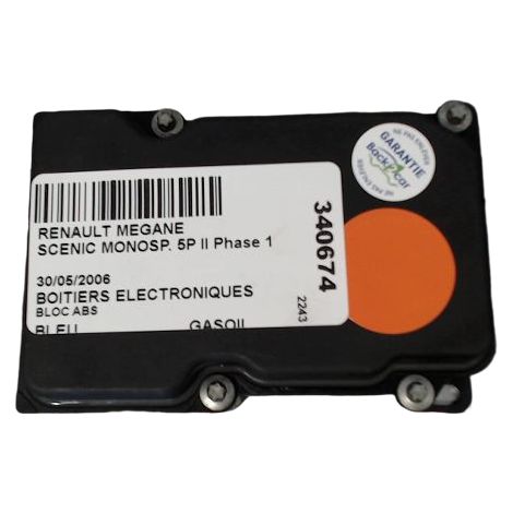 [PRODUIT D'OCCASION] Unite Hydraulique Abs RENAULT Scenic Monosp. II Phase 1 2003-2006 ♻️ Ref Oe. 7701067590 - Garantie à vie (1/2)