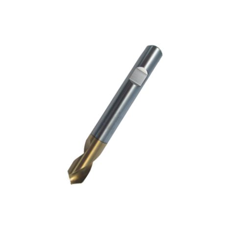 NC Anbohrer HSS Co 90 Grad TIN beschichtet mit Weldonschaft 20,00 mm