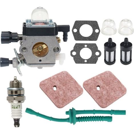 Carburador FS38 para desbrozadoras Stihl FS 38 FS55R FS45 FS46 FS55 FS55C FS 55R de 2 hojas. Repuesto para ZAMA C1Q-S282 4140 120 0623 41401200623B (posteriores a 2013-2015). (1/5)