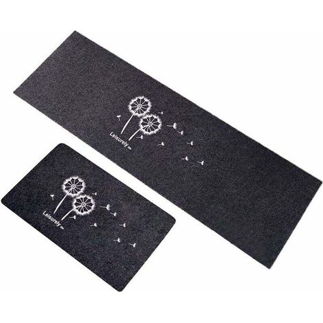 Tapis Cuisine Antidérapant 2 Pièces, Absorbant Eau Tapis pour entrée de Salle de Bain, Paillasson Tapis de Sol Cuisine Devant Evier 1 S-Fei Yu (1/3)