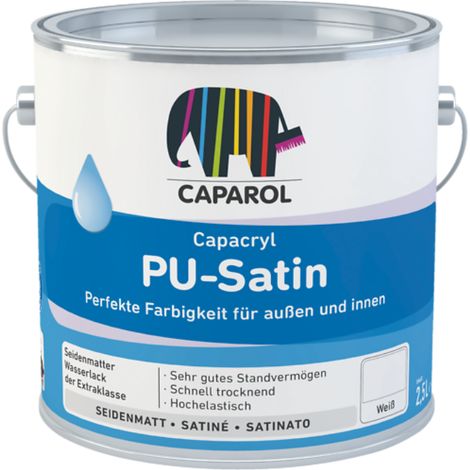 Caparol Capacryl PU Satin - White - 750ml