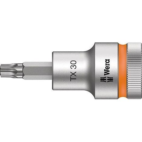 Douille-embout 6 pans intérieurs (TX) T 30 Longueur: 60 mm Wera 05003833001 Propulseur: 1/2" (12.5 m (1/5)