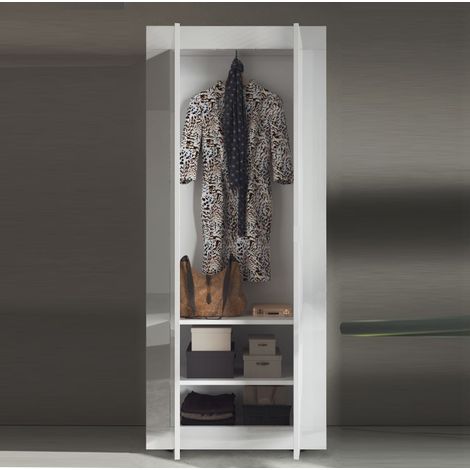 Mobile Ingresso Appendiabiti Bianco Lucido 78x185 - Basic StilProjectStore.com