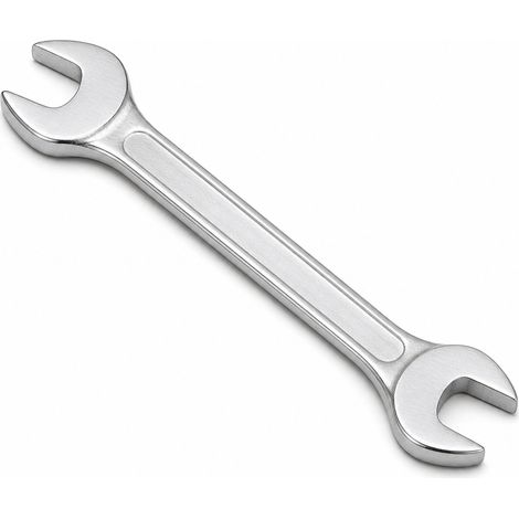Double-ended manual open-ended spanner 12 x 14 mm steel 155 mm (1/5)