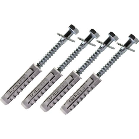 Schwaiger Montage-Set Schrauben-Dübel SSET812 531 silber, mit Fischer® Dübeln, 4 Stück Sat-Anlagen & Receiver (1/4)