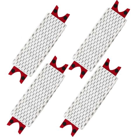 Lingettes de balai compatibles avec les balais Vileda UltraMax/UltraMaT 2 en 1, recharges pour balai Vileda 1-2 Spray, tête de balai UltraMax Plus/EasyWring, balai 1-2 Spray (4 pièces)