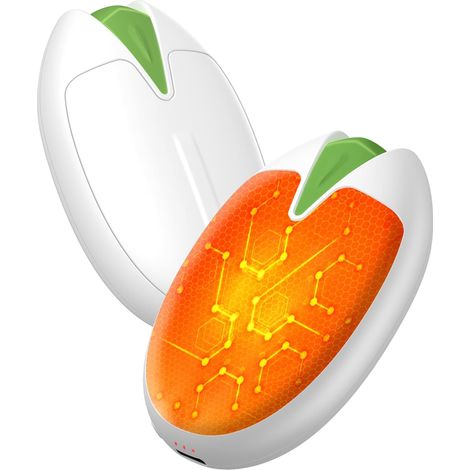 Wiederaufladbare Handwärmer, 2er-Set, 6000 mAh magnetischer elektrischer Handwärmer, USB-Schnittstelle, perfekt zum Angeln, Golfen und Campen, weiß.