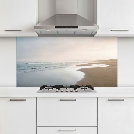 CRÉDENCE CUISINE Littoral - Plage - Océan 120x60 cm (1/5)