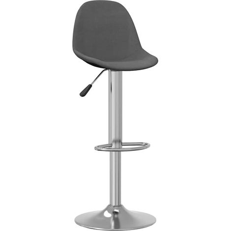 Maison Exclusive - Barhocker 2 Stk. Dunkelgrau Stoff (1/5)