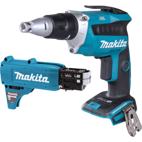 Makita DFS 452 Z Visseuse pour cloisons sèches sans fil 18 V Brushless + embout pour vis à chargeur - sans batterie, sans chargeur