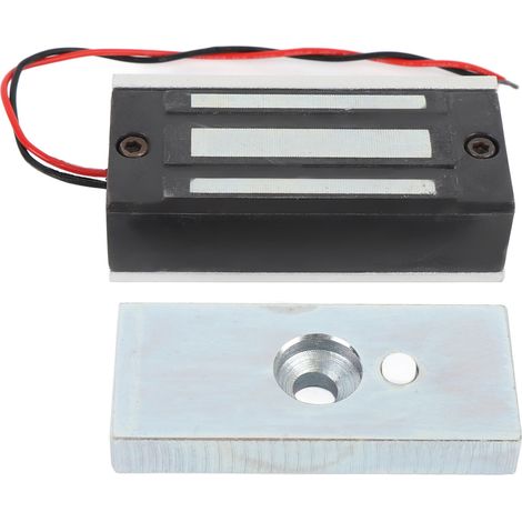 Mécanisme de verrouillage magnétique avec une force de maintien de 60 kg, serrure électromagnétique en mode NC pour systèmes de contrôle d'accès (1/5)