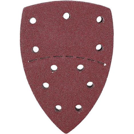 60 Stück Maus-Schleifpapier, separate Handschleifpapierblätter, 140 x 140 x 100 mm, 11 Löcher, Körnung 60