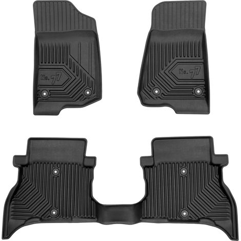 Tapis de Sol de Voiture pour Jeep Wrangler 4xe 2021-2025 TPE Imperméable 3Pcs (1/5)